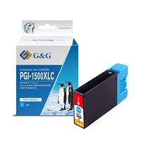 G&amp;G kompatibiln ink s PGI 1500XL, NP-C-1500XLC/C, cyan