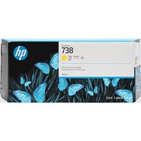 HP originln ink 676M8A, HP 738, yellow, 300ml