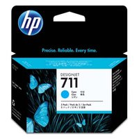 HP originln ink CZ134A, HP 711, cyan, 3x29ml, 3ks