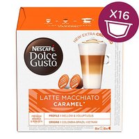 Kávové kapsle Nescafé Dolce Gusto latte macchiato, caramel, 3x16 kapslí, velkoobchodní balení karton