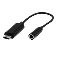 USB/Audio pevodnk, USB C samec - Jack (3.5mm) samice, stereo, ern, Logo blistr