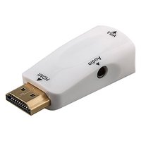 Video pevodnk, HDMI samec - VGA (D-Sub) samice, bl