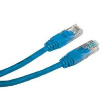 Sov LAN kabel UTP patchcord, Cat.5e, RJ45 samec - RJ45 samec, 0.5 m, nestnn, modr, economy, D
