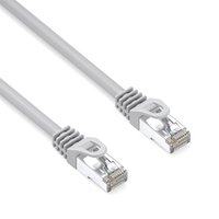 Sov LAN kabel S/FTP patchcord, Cat.6a, RJ45 samec - RJ45 samec, 1 m, dvojit stnn, LSOH, ed,
