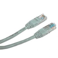 Síťový LAN kabel UTP crossover patchcord, Cat.5e, RJ45 samec - RJ45 samec, 10 m, nestíněný, křížený,
