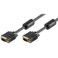 Video kabel SVGA (D-sub) samec - SVGA (D-sub) samec, 2m, pozlacen konektory, stnn, ern