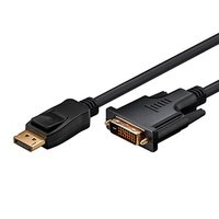 Video kabel DisplayPort samec - DVI (24+1) samec, 2m, pozlacen konektory, ern