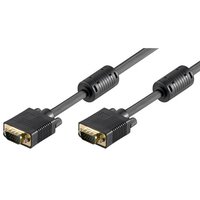 Video kabel SVGA (D-sub) samec - SVGA (D-sub) samec, 3m, pozlacen konektory, stnn, ern, Logo b