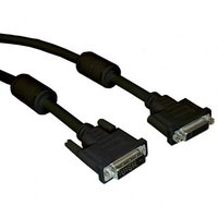 Video kabel prodluovac DVI (24+1) samec - DVI (24+1) samice, Dual link, 3m, ern, Logo