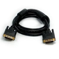 Video kabel DVI (24+1) samec - DVI (24+1) samec, Dual link, 10m, zlacen konektory, stnn, ern,