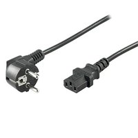 Síťový kabel 230V napájecí, CEE7 (vidlice) - C13, 1m, VDE approved, černý