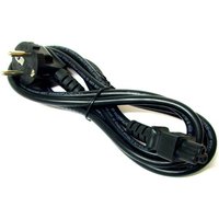 Síťový kabel 230V napájecí k notebooku, CEE7 (vidlice) - C5, 2m, VDE approved, černý, Logo, blistr,