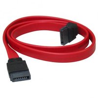 Kabel datový, SATA samec - SATA samec, 0.5 m, pravoúhlý, červený