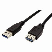 USB prodluka (3.0), USB A samec - USB A samice, 1.8m, ern