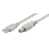 USB kabel (2.0), USB A samec - USB B samec, 3m, ed, plastic bag
