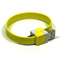 Logo USB kabel (2.0), USB A samec - microUSB samec, 0.25m, lut, blistr, nramek, DOPRODEJ