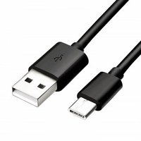 USB kabel (2.0), USB A samec - USB C samec, 1m, ern