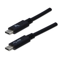 USB kabel (3.2 gen 1), USB C samec - USB C samec, 2m, 5 Gb/s, 5V/3A, ern, DOPRODEJ
