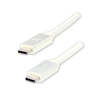Logo USB kabel (3.2 gen 2), USB C samec - USB C samec, 1m, Power Delivery 100W, 10 Gb/s, 20V/5A, bl