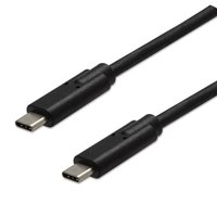 USB kabel (3.2 gen 2), USB C samec - USB C samec, 1m, 10 Gb/s, 5V/3A, ern, DOPRODEJ
