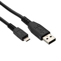USB kabel (2.0), USB A samec - microUSB samec, 0.6m, ern