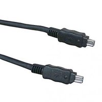 FireWire kabel IEEE 1394, IEEE 1394 (4pin) M- IEEE 1394 (4pin) M, 2m, černý, Logo, blistr