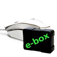 Myš drátová, E-blue MOOD, stříbrná, optická, 2400DPI, e-box