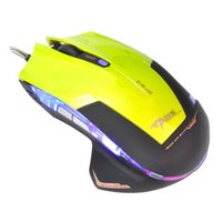 Myš drátová, E-blue Mazer R, zelená, optická, 2400DPI, DOPRODEJ