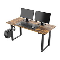 Pracovn stl, elektricky nastaviteln vka, 160x75 cm, 74-116 cm, UPLIFT, s XXL podlokou pod my,