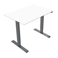 Pracovn stl, elektricky nastaviteln vka, bl deska, 75x140cm, rozsah 500 mm, ed, 70 kg nosno