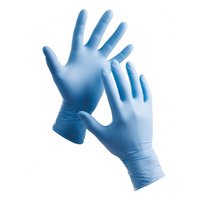 Jednorzov rukavice 8&quot;/ M, modr, 100ks, nitril, Stern