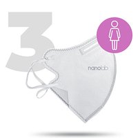 Nano prateln respirtor, FFP2, bl, dmsk, 3ks, Nanolab