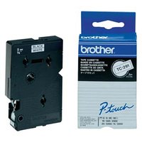 Brother originln pska do tiskrny ttk, Brother, TC-291, ern tisk/bl podklad, laminovan, 7