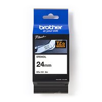 Brother originální páska do tiskárny štítků, Brother, STE-151, 3m, 24mm, kazeta s páskou Stencil