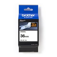Brother originální páska do tiskárny štítků, Brother, STE-161, 3m, 36mm, kazeta s páskou Stencil