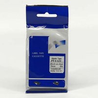 Master tape kompatibilní páska do tiskárny štítků, pro Brother, PT-S121, černý tisk/průsvitný podkla