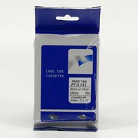Master tape kompatibilní páska do tiskárny štítků, pro Brother, PT-S141, černý tisk/průsvitný podkla