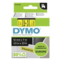 Dymo originln pska do tiskrny ttk, Dymo, 45018, S0720580, ern tisk/lut podklad, 7m, 12mm,