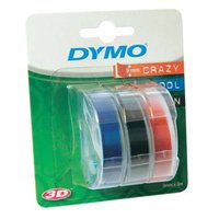 Dymo originální páska do tiskárny štítků, Dymo, S0847750, bílý tisk/černý, modrý, červený podklad, 3