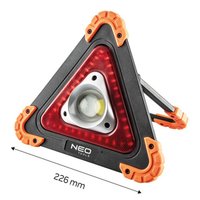 Přenosný trojúhelnikový LED reflektor z plast-nylon, 99-076, 10W, 4xAA, 3 režimy svícení, NEO TOOLS