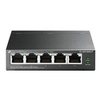 TP-LINK stoln switch TL-SG1005LP PoE(4- porty), 1000Mbps, auto MDI/MDIX