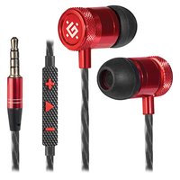 Defender Pollaxe, sluchtka s mikrofonem, drtoverno-erven, 2.0, puntov, 3.5 mm jack