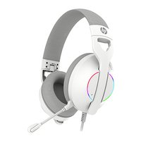 HP DHE-8003U, sluchtka s mikrofonem, drtov, bl, 7.1 surround (virtuln), podsvcen, USB
