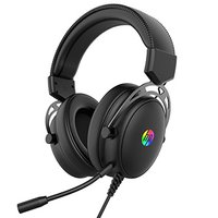 HP DHE-8005N, sluchtka s mikrofonem, drtov, ern, 2.0, podsvcen, 3.5 mm jack + USB