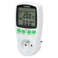 Dvoutarifn elektromr spoteby, max.3680W, bl, Virone, LCD displej, 2 tarify men, 4 druhy mn
