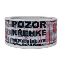 Lepc pska &quot;Pozor kehk&quot;, prhledn s potiskem, 48mm, 60m