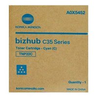 Konica Minolta originln toner A0X5452, TNP22C, cyan, 6000str.