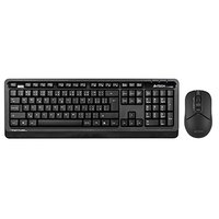 A4Tech FG1012S, Sada klvesnice s bezdrtovou optickou my, CZ, 2.4 (Ghz), ern