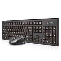 A4Tech 7100N, sada klvesnice s bezdrtovou optickou my, AAA, CZ, klasick, 2.4 (Ghz), bezdrtov,