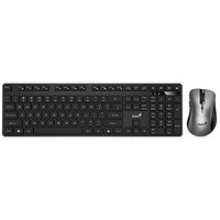 Genius KM-8216S COPILOT, sada klvesnice s bezdrtovou optickou my, CZ/SK, klasick, ern